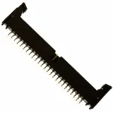 3M_155250-5302-RB_50 Pos 2 Row Right Angle Header, Gold, 1A, Black