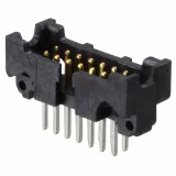 3M_45214-600230_14 Pos 1.27mm Gold Shrouded Header, Male Pin, Thru-Hole