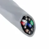 Alpha Wire_2215C SL005_Twisted Pair Cable Tape Polyvinyl Chloride 10Conductors 22AWG 7.77mm 150VAC Slate Polyvinyl Chloride 30.48m Spool