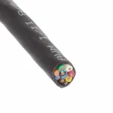 Alpha Wire_25468 BK005_Shielded Multi-Conductor Cable Tape Polyvinyl Chloride 8Conductors 20AWG 8.12mm 300VAC Black Thermoplastic Polyurethane 30.48m Spool