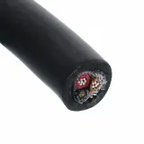 Alpha Wire_45193 BK005_Shielded Multi-Conductor Cable Tape Thermoplastic Elastomer 3Conductors 22AWG 6.17mm 300VAC Black Thermoplastic Elastomer 30.48m Bulk