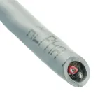 Alpha Wire_5103C SL199_Shielded Multi-Conductor Cable Tape/Braid Semi Rigid Polyvinyl Chloride 3Conductors 22AWG 5.43mm 300VAC Slate Polyvinyl Chloride Bulk