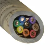 Alpha Wire_5118C SL199_Shielded Multi-Conductor Cable Tape/Braid Semi Rigid Polyvinyl Chloride 8Conductors 24AWG 6.5mm 300VAC Slate Polyvinyl Chloride Bulk