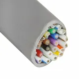 Alpha Wire_77238 SL005_Shielded Multi-Conductor Cable Tape/Braid Modified Polyphenylene Ether 25Conductors 14AWG 18.92mm 600VAC Slate Modified Polyphenylene Ether 30.48m Spool