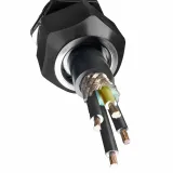Alpha Wire_V16010 BK199_Multi-Conductor Cable 4Conductors Black