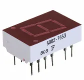 Broadcom_5082-7653_Red 1-Digit 8-LED Segment Display Module, CC, DIP