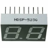 Broadcom_HDSP-523G_2-Char Green 7-Seg LED Display, 14.2mm, DIP, 10mA