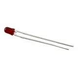 Broadcom_HLMP-1301-G0000_Red Diffused T-1 LED Emitter, 3mm, 30mA, 626nm, 8.6mcd