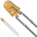 Broadcom_HLMP-1421_Yellow 3mm Through Hole LED Emitter, 45° Viewing Angle, 20mA