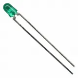 Broadcom_HLMP-1503-D0000_Green Diffused T-1 LED Emitter, 569nm, 4.2mcd, 30mA