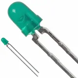 Broadcom_HLMP-1640_Green Diffused LED Emitter, 3mm, T-1, 20mA, 569nm