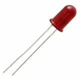 Broadcom_HLMP-3301-D0002_Red Diffused LED Emitter, 5mm, 626nm, 2.1mcd, 25mA