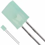 Broadcom_HLMP-S501_Green Diffused LED Emitter, 569nm, 20mA, 110° Viewing Angle, Radial