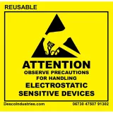 Desco_06730_Labels and Industrial Warning Signs LABELS 2 X 2 REUSABLE 500 ROLL