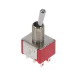 E-Switch_100DP2T1B1M1QE_Switch Toggle ON None (ON) DPDT Round Lever Solder Lug 5A 250VAC 28VDC Panel Mount with Threads