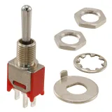 E-Switch_200MSP1T2B1M1QEH_Toggle Switch, SPDT, On-on, 3A, 28VDC, Quick Connect Terminal, Toggle Actuator, Panel Mount