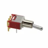 E-Switch_200MSP1T3B4M6RE_Switch Toggle ON None ON SPDT Round Lever PC Pins 20VAC 20VDC 0.4VA PC Mount with Bracket