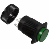 E-Switch_RP3508ABLKGRNGRNNS_Illuminated Pushbutton Switch, SPST, Momentary, 1.5A, 250VDC, Solder