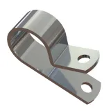 Essentra Components_AL2A_CBL CLAMP P-TYPE SILVER FASTENER