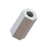 Essentra Components_HS-6-4_HEX SPACER #6 CPVC 1/2"