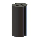 Essentra Components_LEDM-1-11_LED SPACER 5MM T-1-3/4 BLK 11MM