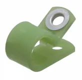 Essentra Components_NM-7-R7_CBL CLAMP P-TYPE GREEN FASTENER