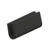 Essentra Components_RG-2_GROM EDGE SOLID ELAST BLK 1=100'