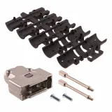HARTING_09670150333_D-Sub Backshells 15P HOOD SIDE ENTRY METAL SHL SCREW LOCK