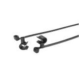 HellermannTyton_156-00155_C Clip Tie, 50lbs, Dia. .26in-.32in MaxBun Dia. 1.38in PA66HS Tie, HIRHS, BLK