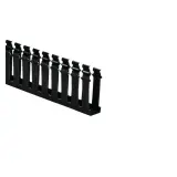 HellermannTyton_181-13003_SLOTTED WALL DUCT - 1 IN X 3 IN NON-ADHESIVE, PVC, BLACK, 6 FT STICK