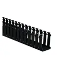 HellermannTyton_181-23003_SLOTTED WALL DUCT - 2 IN X 3 IN NON-ADHESIVE, PVC, BLACK, 6 FT STICK