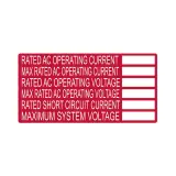 HellermannTyton_596-00240_with English Text Polyester,  101.6 x 50.8mm 50 Hazard Warning Label