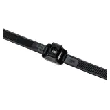 HellermannTyton_DCT110HIRC2_CABLE TIE, DUAL CLAMP, 150 LBS MIN TENSILE STRENGTH, BLACK