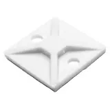 HellermannTyton_MB4A10A2H4_4 Way Screw Mount, Polyamide 6/6 White Bag