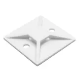 HellermannTyton_MB510C2_Cable Tie Accessories, Screw Mount Polyamide 6/6 White Bag