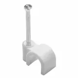HellermannTyton_NC510_CBL CLIP U-TYPE WHITE FASTENER