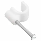 HellermannTyton_NC710_CBL CLIP U-TYPE WHITE FASTENER