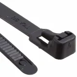 HellermannTyton_REL50R0L4_Cable Ties, Releasable Polyamide 6/6 Black 70mm 225N Bag