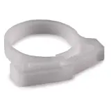 HellermannTyton_SNP2410C2_Snapper Hose Clamp, Min Bun Dia .985'', Max Bun Dia 1.135'' - POM, White, 100/pk