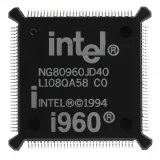 Intel_NG80960JD3V40_RISC Microprocessor, 32-Bit, 40MHz, CMOS, PQFP132, PLASTIC, QFP-132