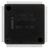 Intel_SB80L188EC16_16-BIT, 16MHz, MICROPROCESSOR, PQFP100, SHRINK, QFP-100