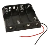 Memory Protection Devices_BC4AAW_4-AA Battery Holder, Wire Leads, Chassis Mount