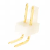 Molex_0022122024_2 Pos 1 Row Male RA Solder Header, 2.54mm Pitch