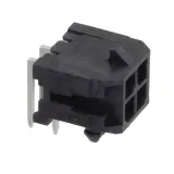 Molex_0430450402_Rectangular Power Connector, 4 Pos, Male, Gold Plated Brass, 250V, 3mm Pitch