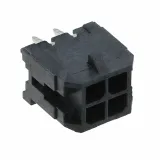 Molex_0430450412_4 Pos Male Power Connector, Solder, Tin, 94V-0