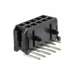 Molex_0430451002_Conn Wire to Board HDR 10Power POS 3mm Solder RA Side Entry Thru-Hole Micro-Fit 3.0 Tray
