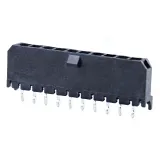 Molex_0436501017_10 Pos 3mm Straight Male Pin Power Connector, Gold, Thru-Hole