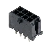 Molex_0449140801_Conn Power HDR 8 POS 3mm Press Fit ST Thru-Hole 8 Terminal 1 Port Micro-Fit 3.0 CPI™ Tray