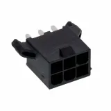 Molex_0462070106_Rectangular Power Connector, 6 Contact(s), Male, Solder Terminal, HALOGEN FREE AND ROHS COMPLIANT