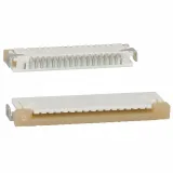 Molex_0522071685_Card Edge Connector, 16 Contact(s), 1 Row(s), Female, Right Angle, 0.039 inch Pitch, Surface Mount Terminal, Locking, Natural Insulator, ROHS COMPLIANT